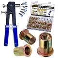 AskWay rivet nut tool kit with hand tool, mandrels and 430 metric rivet nuts in carrying case